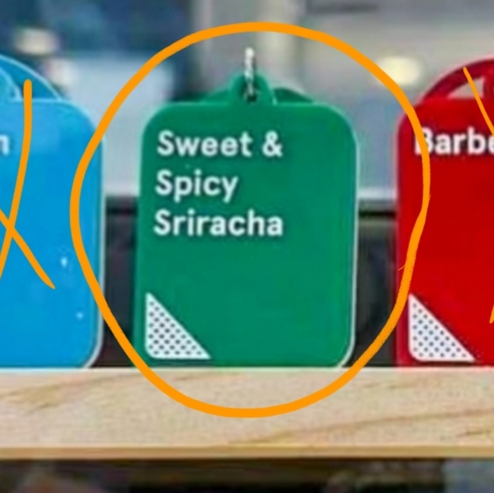 Chick-fil-A Keychain - sweet and spicy Sriracha